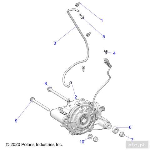 Part Number : 1334602 ASM-GRCASE FRT ISO 3.23 ZN  - Peça Polaris