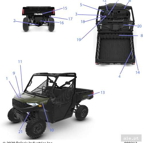 Part Number : 7195374 DECAL-BOX SIDE RGR LH  - Peça Polaris